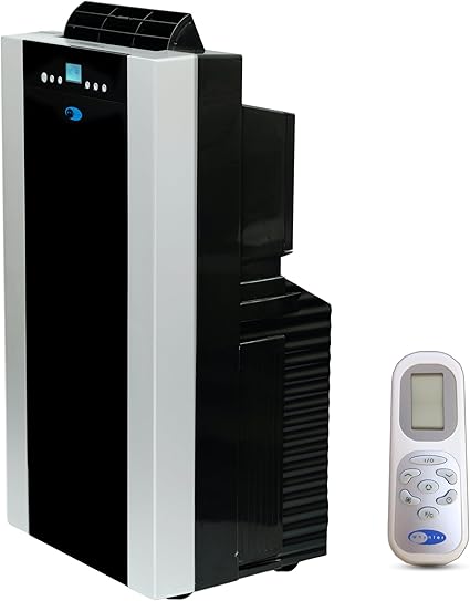 Whynter Portable Air Conditioner 14,000 BTU with Dual Hose Dehumidifier & Cooling Fan for 500 Sq Ft Rooms, Includes AC Unit Window Kit, ARC-14S (9,500 SACC)